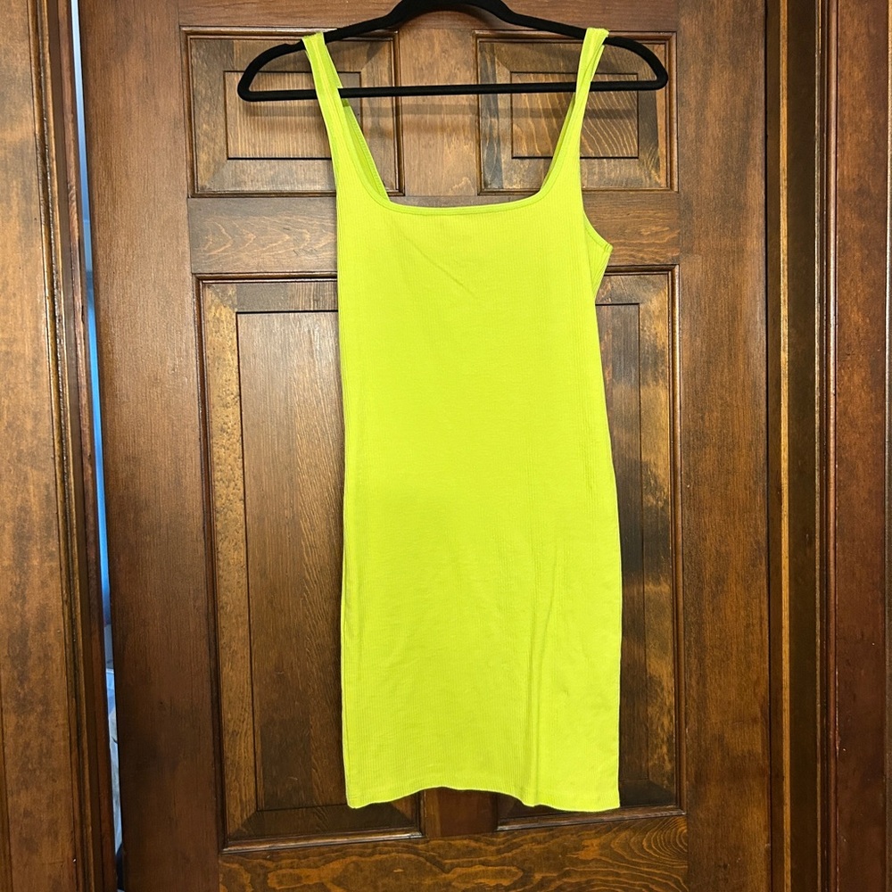 Bershka Neon Green Sleeveless Top